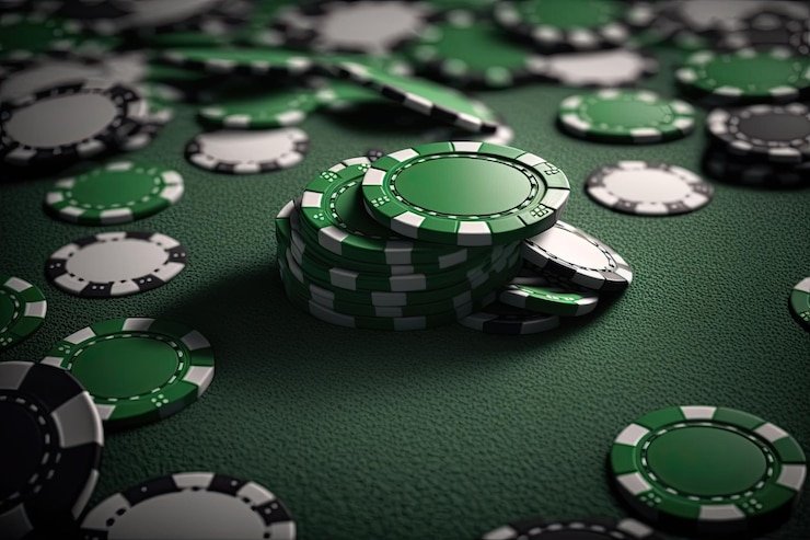 Blackjack table interface showing cards and betting controls